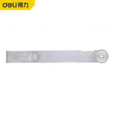 得力--孔径测量仪工具塞尺不锈钢高精度厚薄规片套装0.02-1调气门单片间隙尺 ...