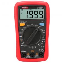 优利德 数字万用表 数显小型家用型 掌上袖珍式高精度万能表 UT33B+
